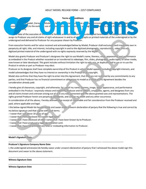 onlyfans release form download|Onlyfans release form: Fill out & sign online